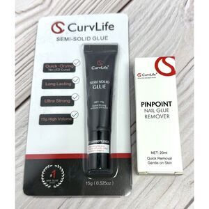 NEW unopened CurvLife Pinpoint Nail Glue Remover & Semi Solid Glue